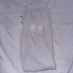 women’s white S cotton on sweatpants